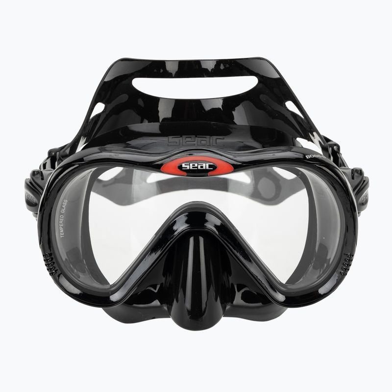 Šnorchlovacia maska Seac Boss black/silver 2