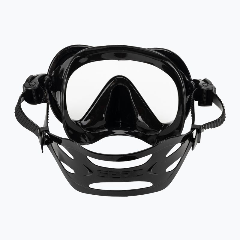 Šnorchlovacia maska Seac Boss black/silver 4