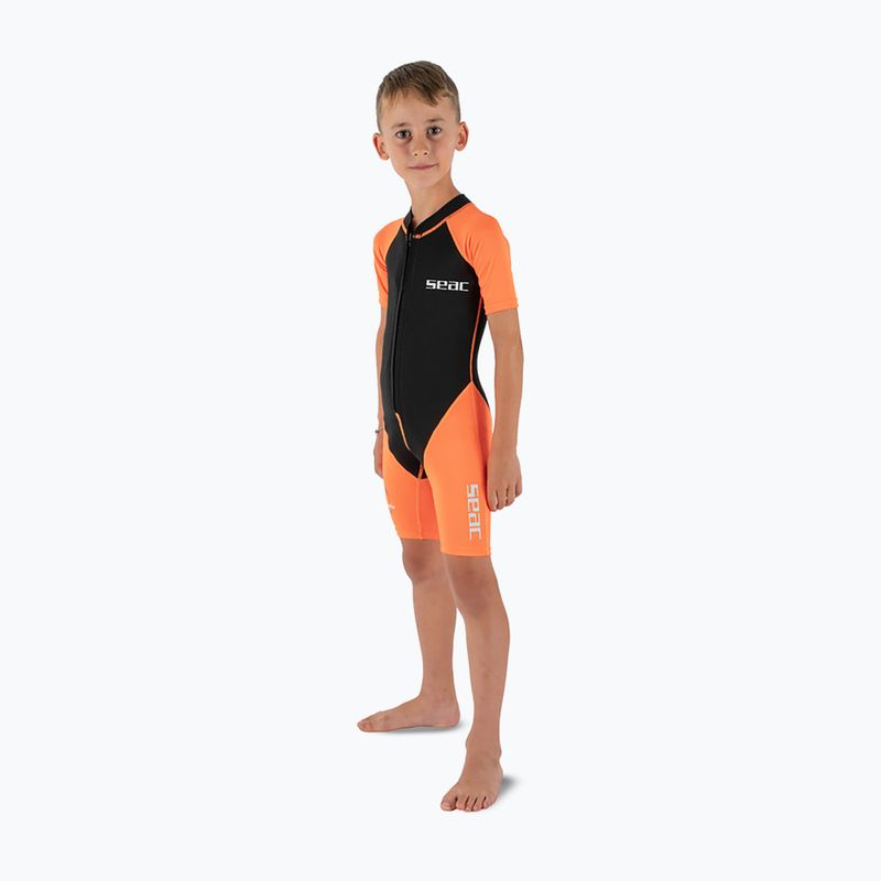 Detský plavecký neoprén SEAC Dolphin Shorty 1,5 mm black/orange 3