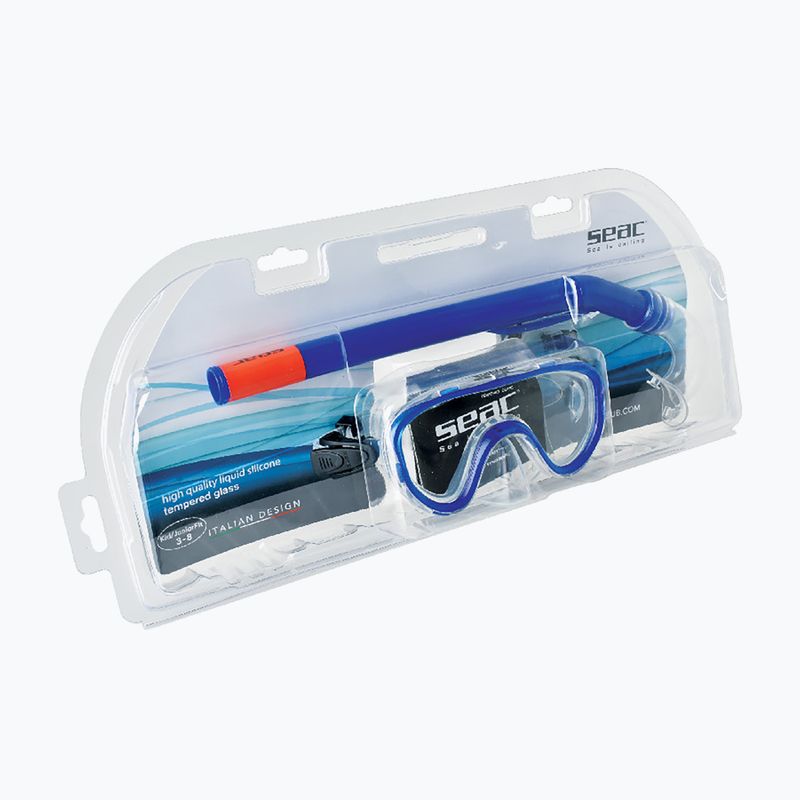 Sada na šnorchlovanie pre deti SEAC Marina Bis Set blue 2