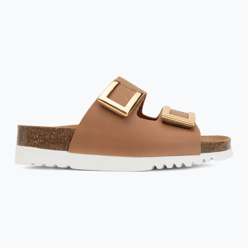 Dámske šľapky Scholl Montery 2 Straps Ad Med cognac 2