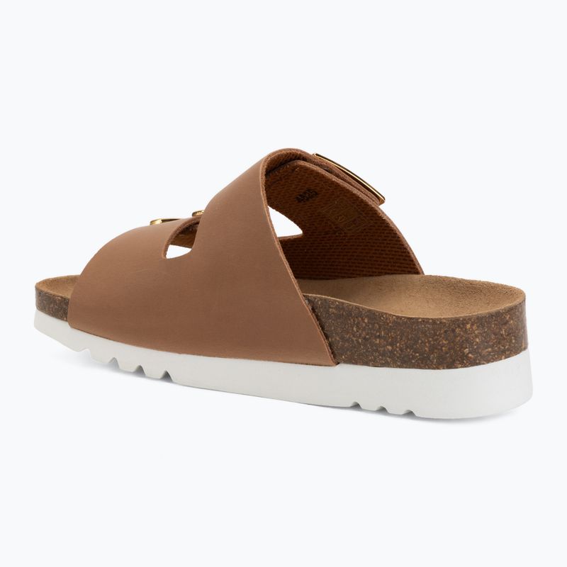 Dámske šľapky Scholl Montery 2 Straps Ad Med cognac 3