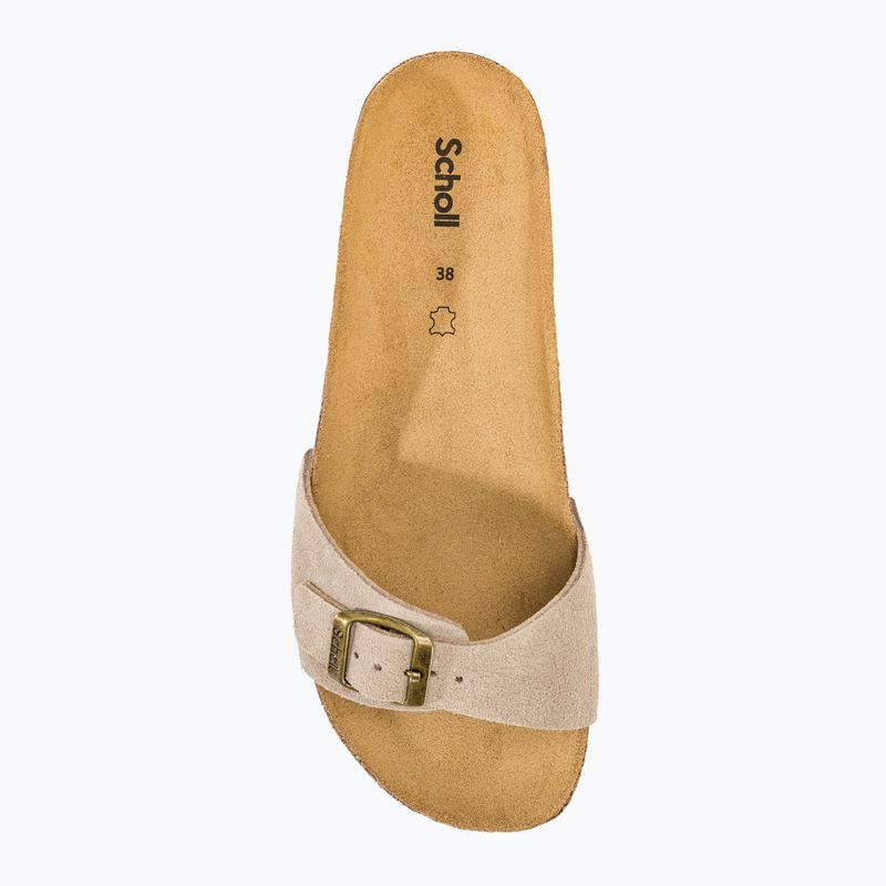 Dámske Šľapky Scholl Estelle Sue dark beige 5