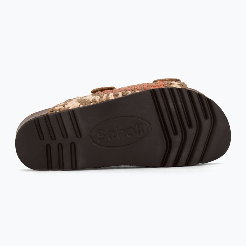 Dámske nazúvaky Scholl Noelle Crochet bude/light brown/cognac 4