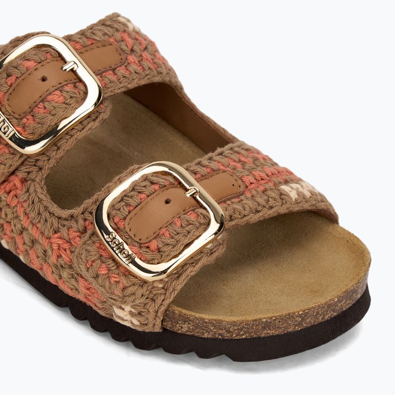 Dámske nazúvaky Scholl Noelle Crochet bude/light brown/cognac 7