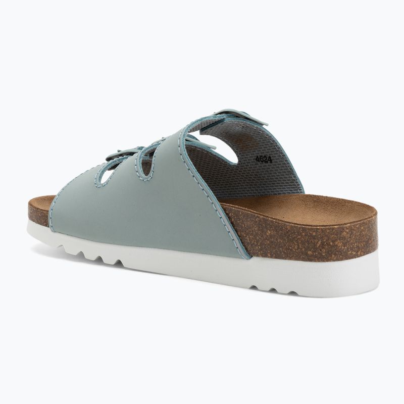 Dámske šľapky Scholl Rio Wedge Ad Med pale blue 3
