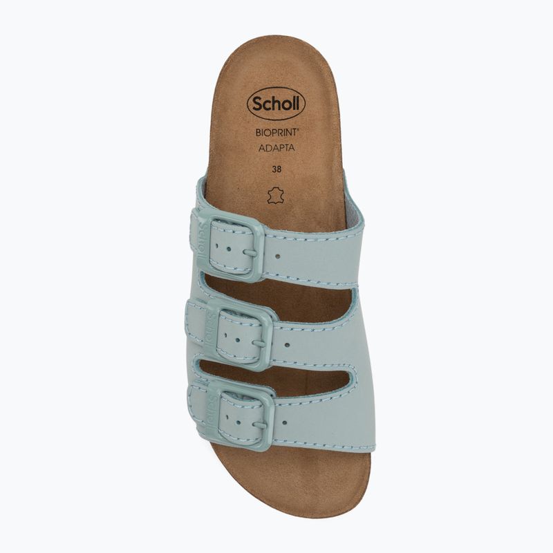 Dámske šľapky Scholl Rio Wedge Ad Med pale blue 5