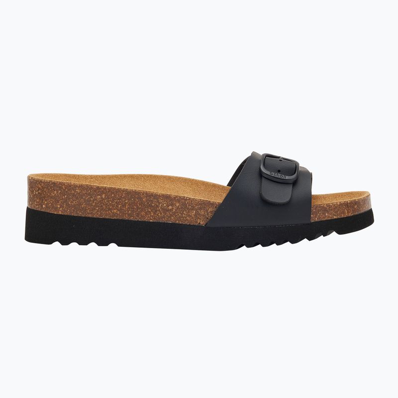 Dámske šľapky Scholl Ginni Wide Med black