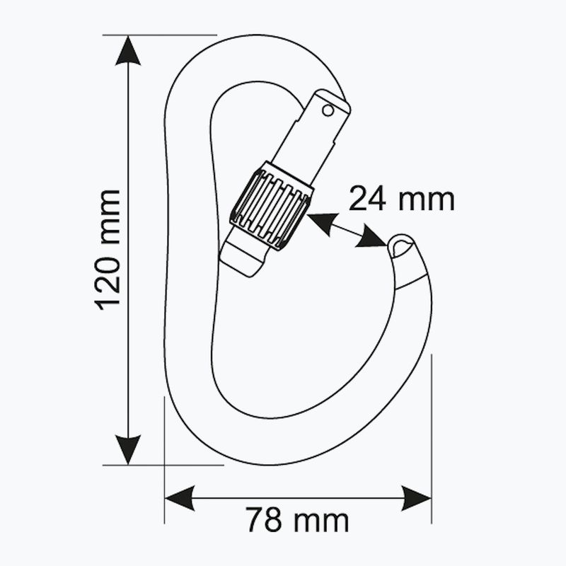 Karabínka CAMP Atom Lock blue 3