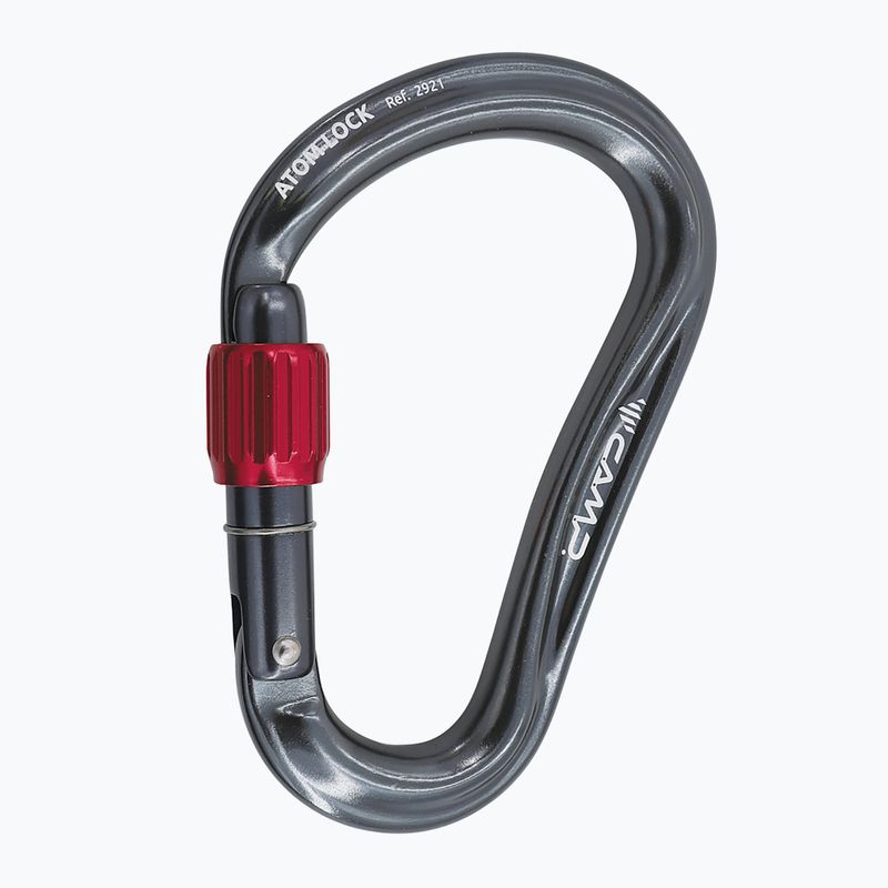 Horolezecká karabína CAMP Atom Lock gun metal