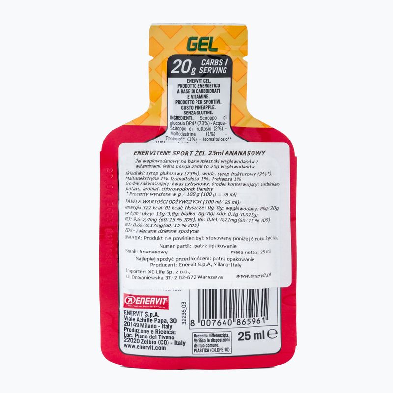 Enervit energetický gél 25ml ananás 96596 2