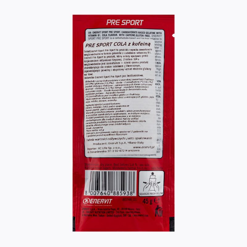 Pre Sport Enervit sacharidy 45g cola s kofeínom 90527 2