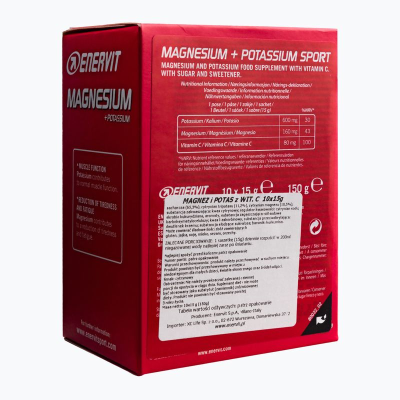 Horčík s draslíkom + vitamín C Enervit 98038 10 x 15 g 2