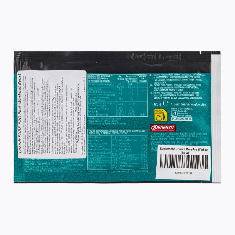Regeneračný nápoj Enervit Pure-PRO Post-Workout Boost 65 g 2