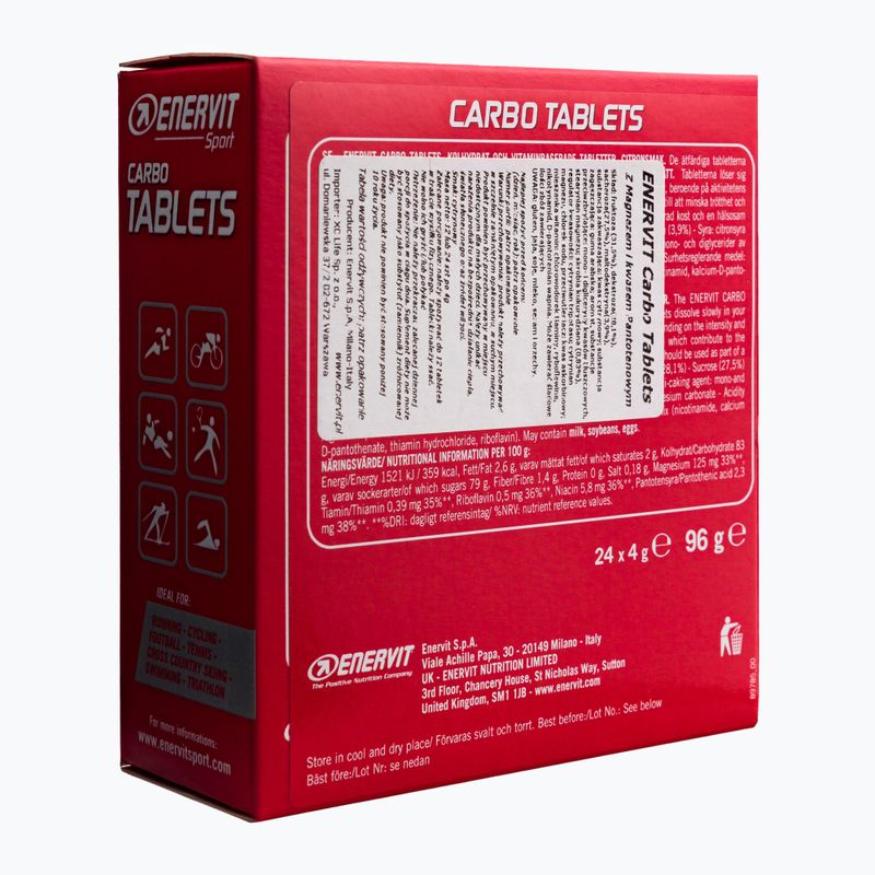 Žuť Carbo Enervit sacharid 24 tabliet citrón 98378 2