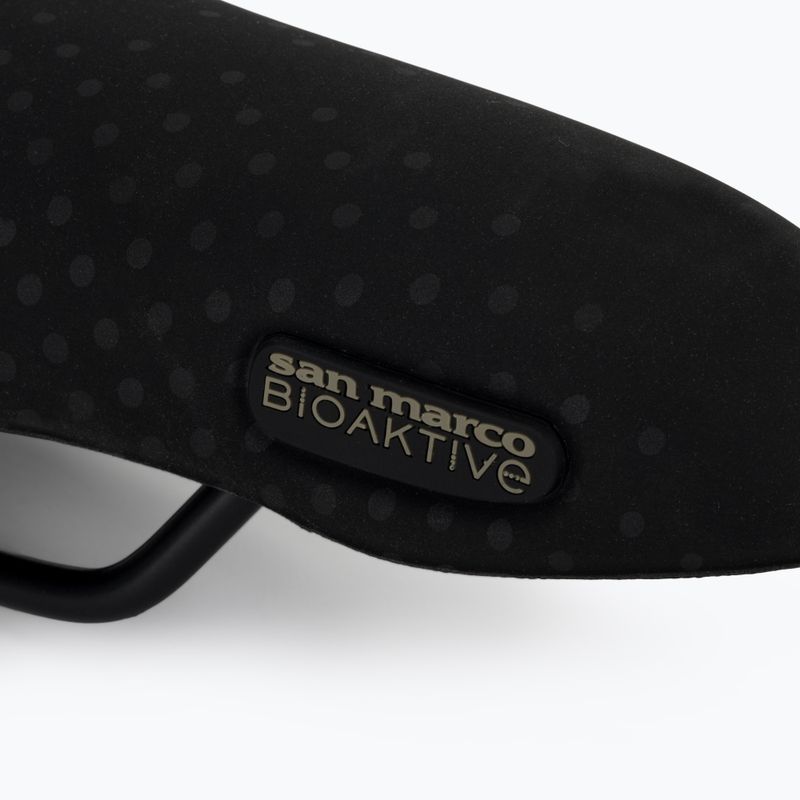Cyklistické sedlo SAN MARCO Trekking Gél Large 30-60° black 6