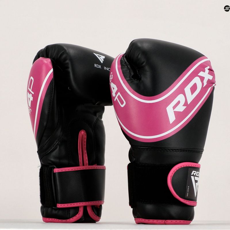 Detské boxerské rukavice RDX čierno-ružové JBG-4P 13