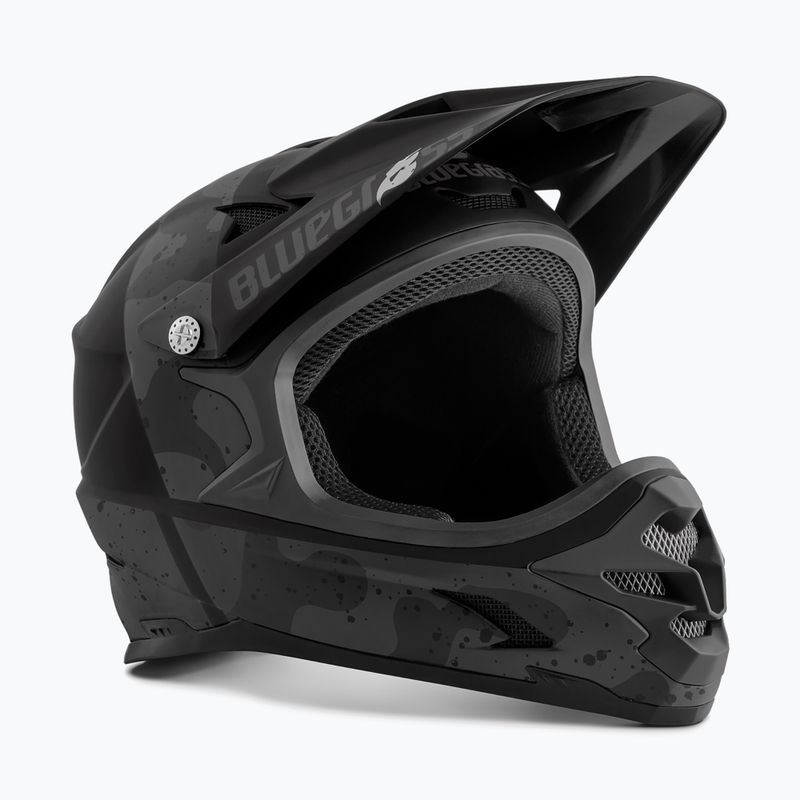 Cyklistická prilba Bluegrass Intox black camo matte