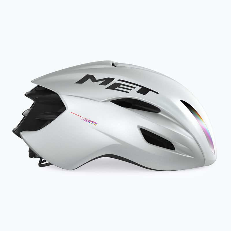 Cyklistická prilba MET Manta MIPS white holographic glossy 3