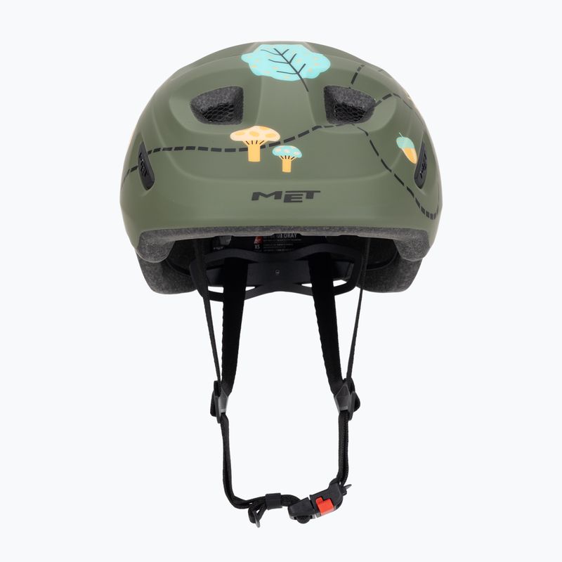 Detská cyklistická prilba MET Hooray green forest glossy 2