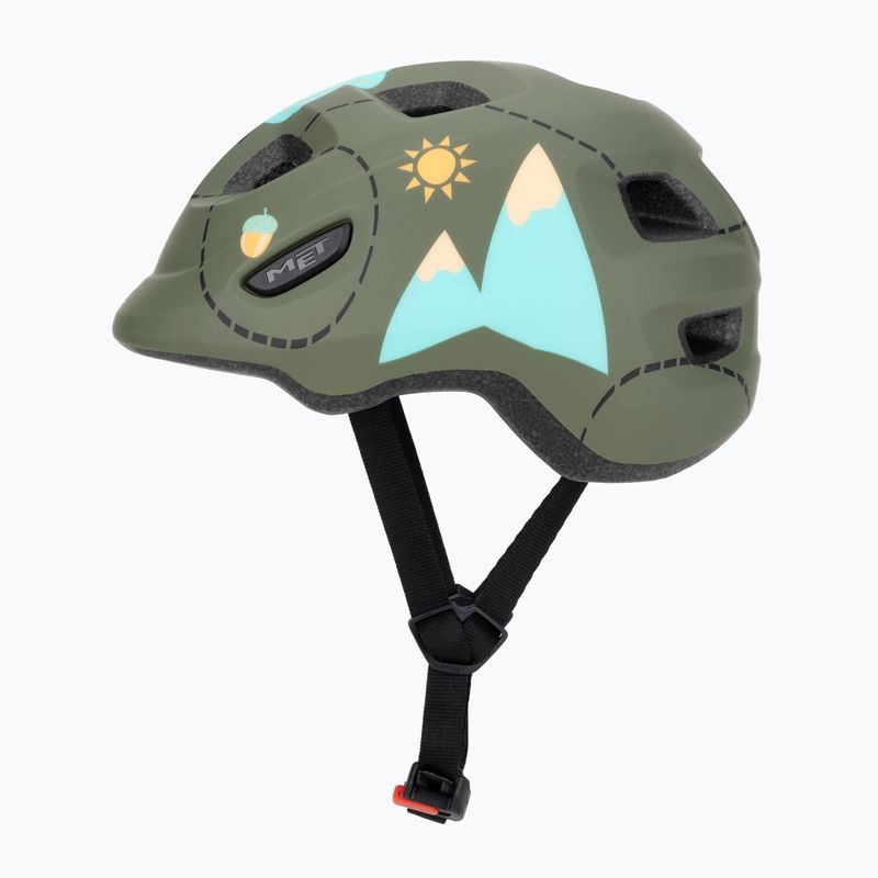 Detská cyklistická prilba MET Hooray green forest glossy 3
