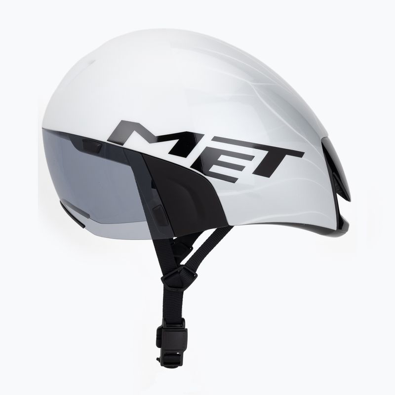 Cyklistická prilba MET Codatronica white/silver matte glossy 3