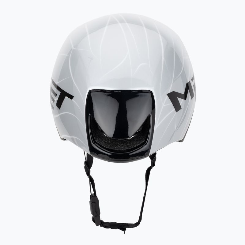 Cyklistická prilba MET Codatronica white/silver matte glossy 4
