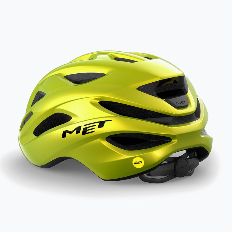 Cyklistická prilba MET Idolo Mips lime yellow metallic glossy 2