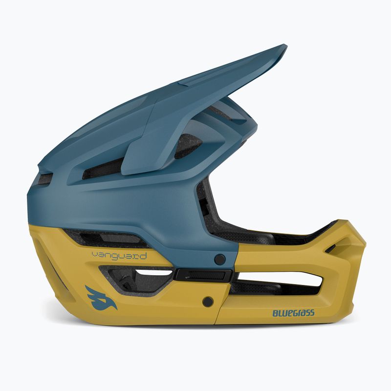 Cyklistická prilba Bluegrass Vanguard blue ochre matte 2