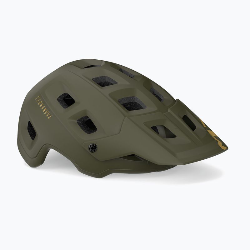 Cyklistická prilba MET Terranova dark olive matte
