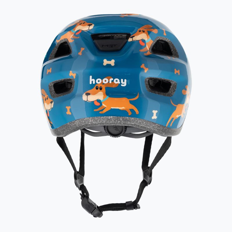Detská cyklistická prilba MET Hooray modrá teckel lesklá 3