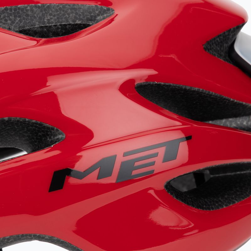 Cyklistická prilba MET Crossover red matt 7