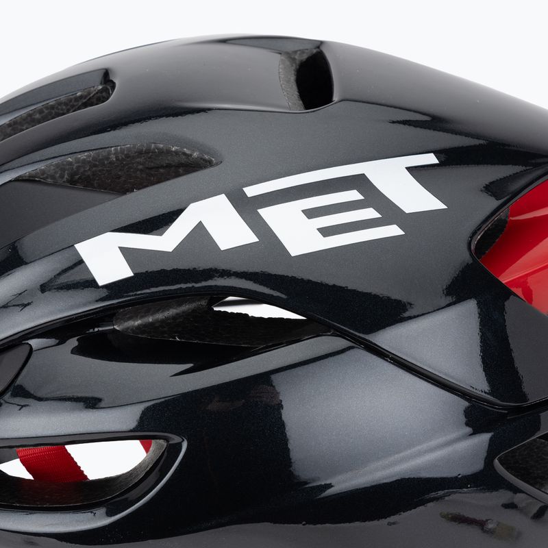Cyklistická prilba MET Rivale II Mips black/red glossy 7