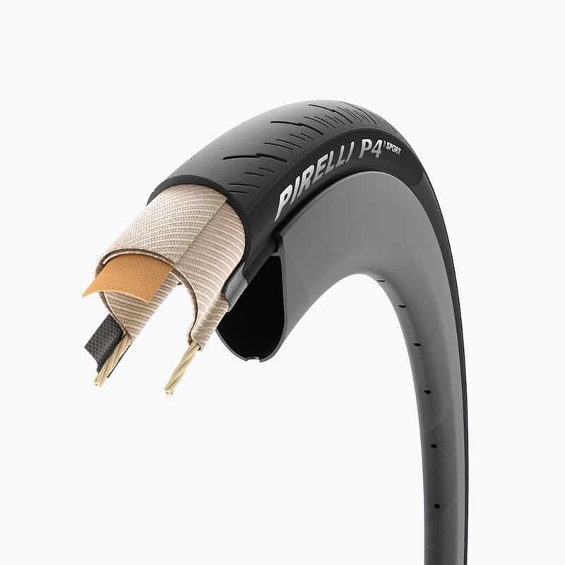 Cyklistická pneumatika Pirelli P4 Sport 700 x 28C black 2