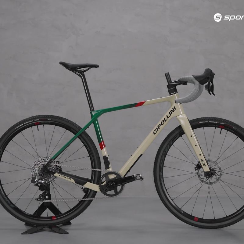 Štrkový bicykel Cipollini AGO O6FI SGRS23 béžovo-zelený M12MC123AGO_DB O6FI 7