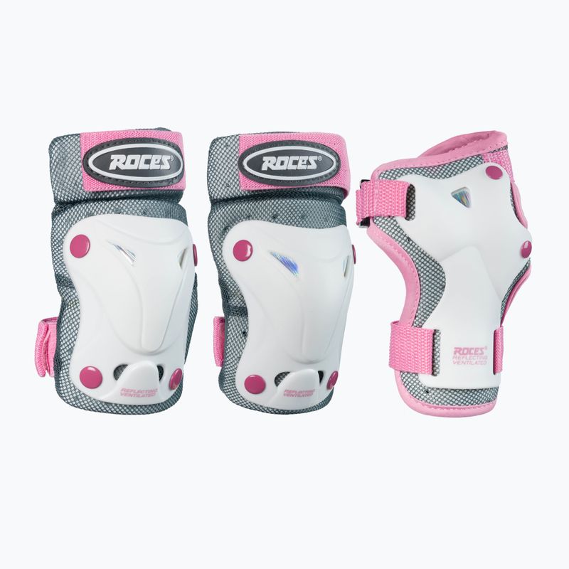 Roces Ventilated 3 Pack detská súprava podložiek biela 31352
