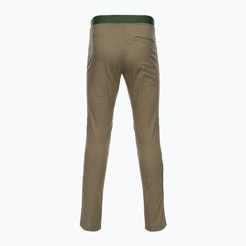 Pánske lezecké nohavice La Sportiva Roots green H95731711B 2
