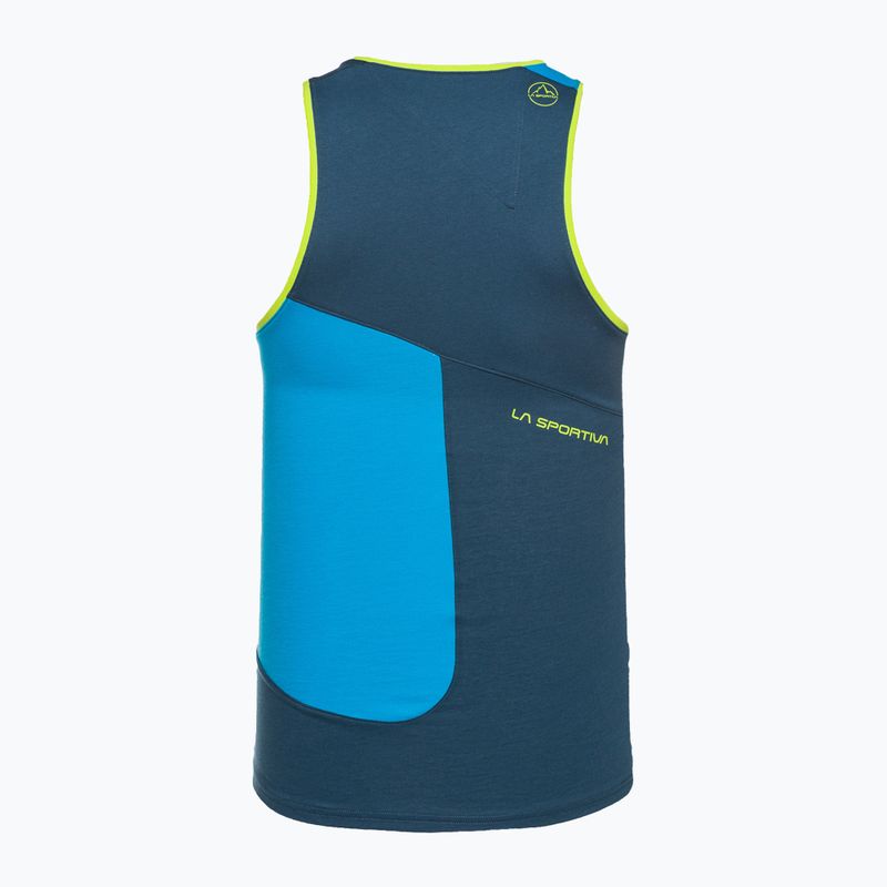 Pánske lezecké tričko La Sportiva Dude Tank blue N43639637 2