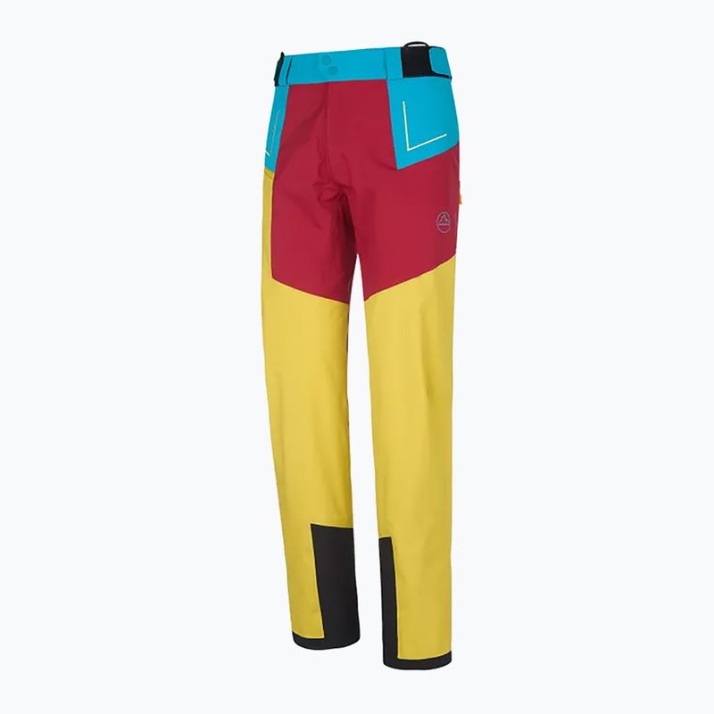 Pánske turistické nohavice La Sportiva Crizzle EVO Shell sangria/electric blue s membránou 6
