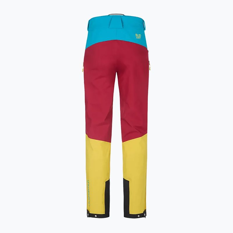 Pánske turistické nohavice La Sportiva Crizzle EVO Shell sangria/electric blue s membránou 7