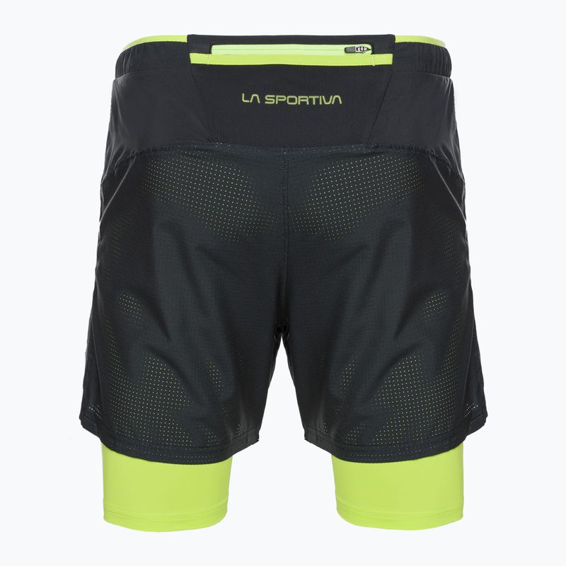 La Sportiva Trail Bite pánske bežecké šortky black/yellow P79999729 2