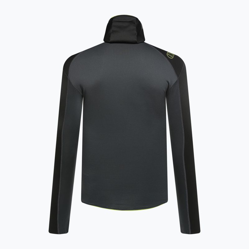 Pánska trekingová mikina La Sportiva Upendo Hoody carbon/lime punch 2