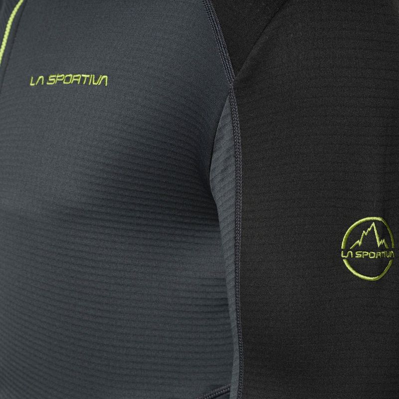 Pánska trekingová mikina La Sportiva Upendo Hoody carbon/lime punch 4