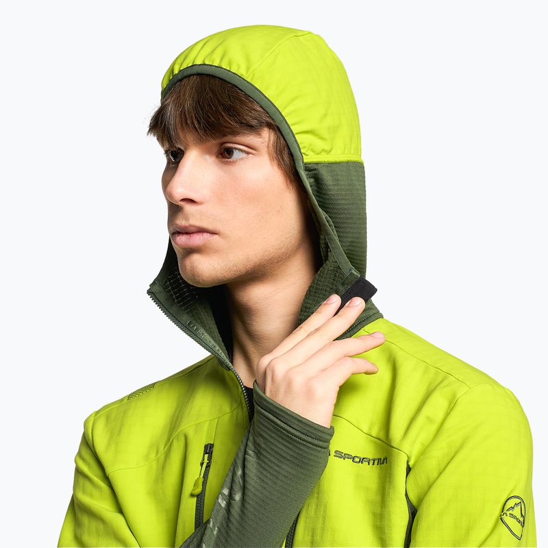 Pánska trekingová mikina La Sportiva Session Tech Hoody forest/lime punch 4