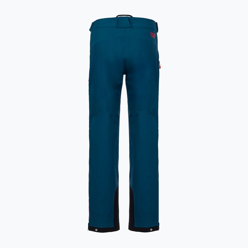 Dámske turistické nohavice La Sportiva Crizzle EVO Shell storm blue/cherry tomato s membránou 2