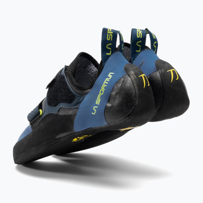 Pánska lezecká obuv La Sportiva Katana electric blue/lime punch 3