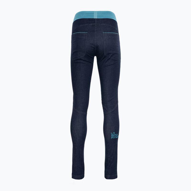 La Sportiva dámske turistické nohavice Miracle Jeans jeans/topaz 2