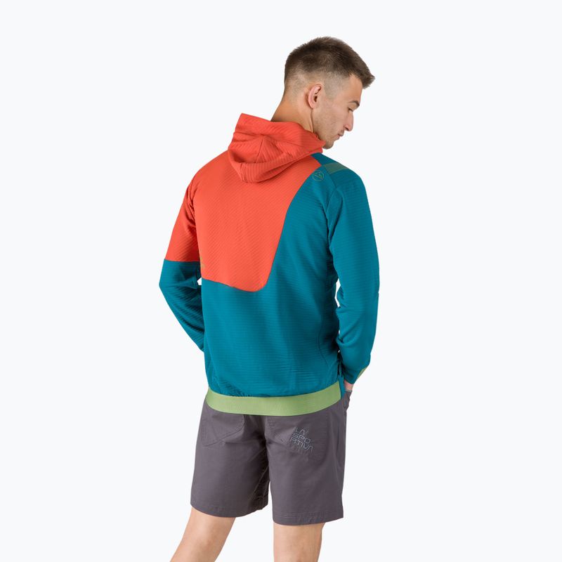 Pánska trekingová mikina La Sportiva Mood Hoody blue-orange N71623313 3