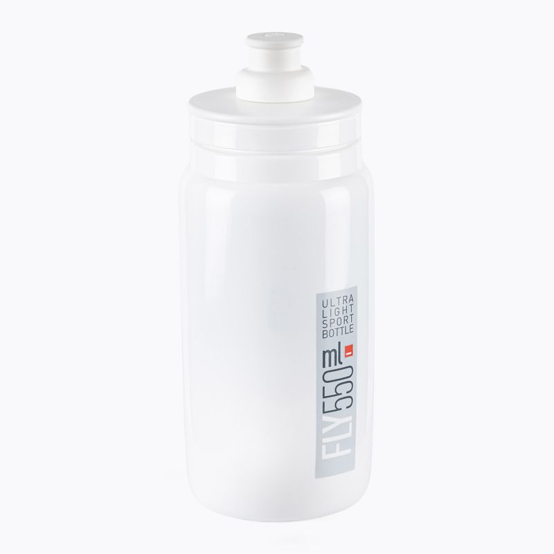 Cyklistická fľaša Elite FLY bielo-sivá EL01604309
