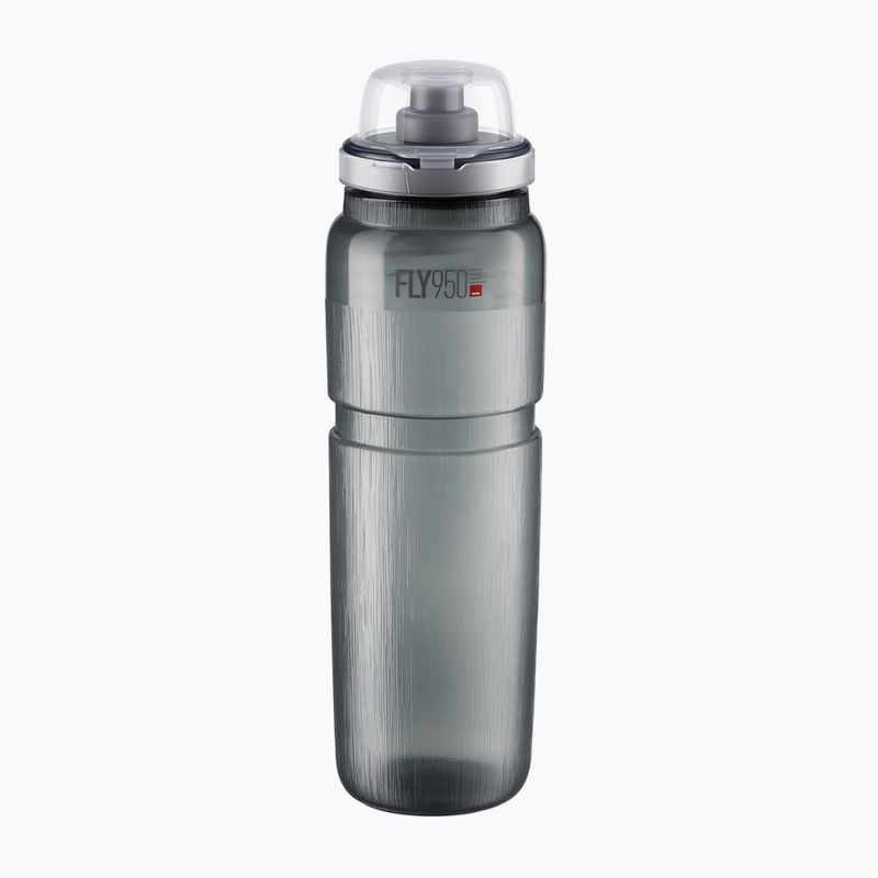 Cyklistická fľaša Elite FLY Tex MTB 950 ml transparent grey
